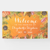 Hochzeit im Herbst Begrüßung Herbstmaple Blätter P Banner (Horizontal)