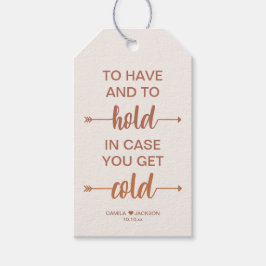 Hochzeit im Herbst Blanket Gefallen Geschenkanhänger