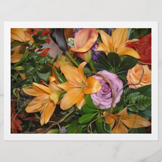 Hochzeit im Herbst Blume Flyer (Vorne)