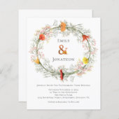 Hochzeit im Herbst "Blume im Haushalt" (Vorne/Hinten)