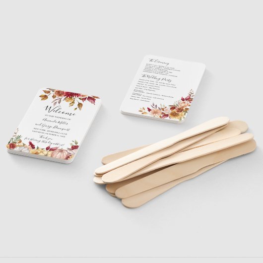 Hochzeit im Herbst Blumenprogrammfan Fächer (Non-assembled)