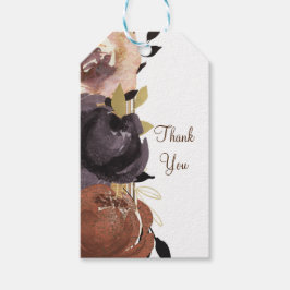 Hochzeit im Herbst Bold Glam Blume Moderne Blumeng Geschenkanhänger