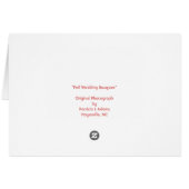 Hochzeit im Herbst Bouquet (Rückseite Horizontal)