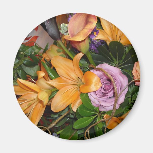 Hochzeit im Herbst Bouquet Magnet (Vorne)