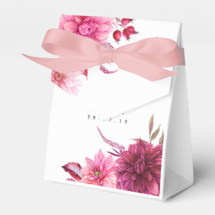 Hochzeit im Herbst Burgund und Blush Vielen Dank Geschenkschachtel