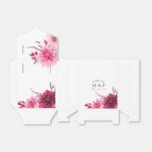 Hochzeit im Herbst Burgund und Blush Vielen Dank Geschenkschachtel (Ungefaltet)