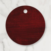 Hochzeit im Herbst burgundy Rose Sonnenblumen viel Geschenkanhänger (Rückseite)