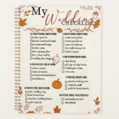 Hochzeit im Herbst-Checkliste-Plan Planer (Vorderseite)