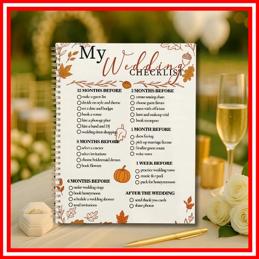 Hochzeit im Herbst-Checkliste-Plan Planer