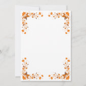 Hochzeit im Herbst Cooper & Rebecca Einladungskart Einladung (Rückseite)