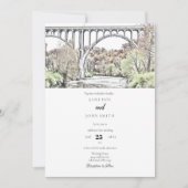 Hochzeit im Herbst Cuyahoga Nationalpark Einladung (Vorderseite)