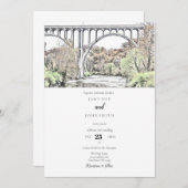 Hochzeit im Herbst Cuyahoga Nationalpark Einladung (Vorne/Hinten)