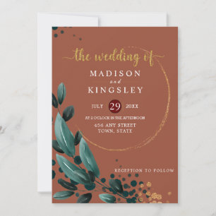 Hochzeit im Herbst 🍂 Deep Blue Floral Elegante 💙 Einladung