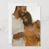 Hochzeit im Herbst der Blume Save the Date (Rückseite)