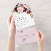 Hochzeit im Herbst der Blume "Wasserfarbe" und "Pe