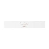 Hochzeit im Herbst der Herbstverläufe Einladungsbanderole (Flach)