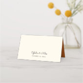 Hochzeit im Herbst der Herbstzweige Platzkarte (Rückseite)