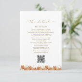 Hochzeit im Herbst der Kürbiskerne Einladung (Stehend Vorderseite)