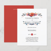 Hochzeit im Herbst der Navy von Budget Ginger Herb (Vorne/Hinten)