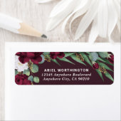 Hochzeit im Herbst der Wasserfarben Burgund und Go (Insitu)