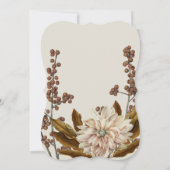 Hochzeit im Herbst der Wasserfarben im Herbst Einladung (Rückseite)