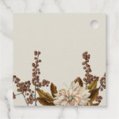 Hochzeit im Herbst der Wasserfarben im Herbst Geschenkanhänger (Rückseite)