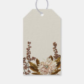 Hochzeit im Herbst der Wasserfarben im Herbst Geschenkanhänger (Rückseite)