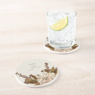 Hochzeit im Herbst der Wasserfarben im Herbst Getränkeuntersetzer