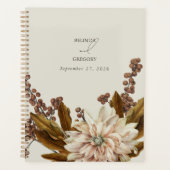 Hochzeit im Herbst der Wasserfarben im Herbst Planer (Vorderseite)