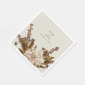 Hochzeit im Herbst der Wasserfarben im Herbst Serviette (Ecke)