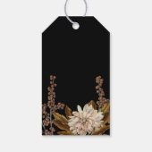 Hochzeit im Herbst des blorschwarzen Herbstes Geschenkanhänger (Rückseite)