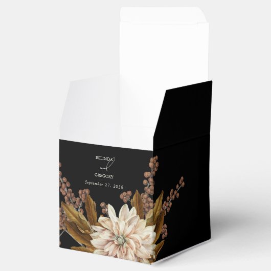 Hochzeit im Herbst des blorschwarzen Herbstes Geschenkschachtel (Geöffnet)