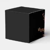 Hochzeit im Herbst des blorschwarzen Herbstes Geschenkschachtel (Rückseite)