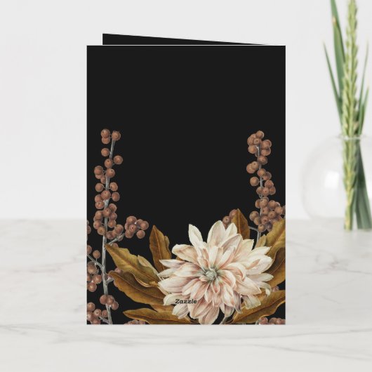 Hochzeit im Herbst des blorschwarzen Herbstes Programm (Rückseite)