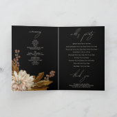 Hochzeit im Herbst des blorschwarzen Herbstes Programm (Innenseite)