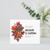 Hochzeit im Herbst des Haushalts Save the Date (Stehend Vorderseite)