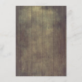 Hochzeit im Herbst Details Karte (Rückseite)