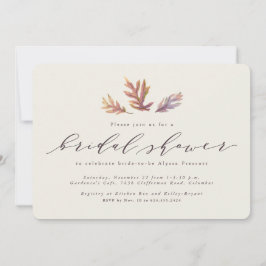 Hochzeit im Herbst-Dusche Ankündigung