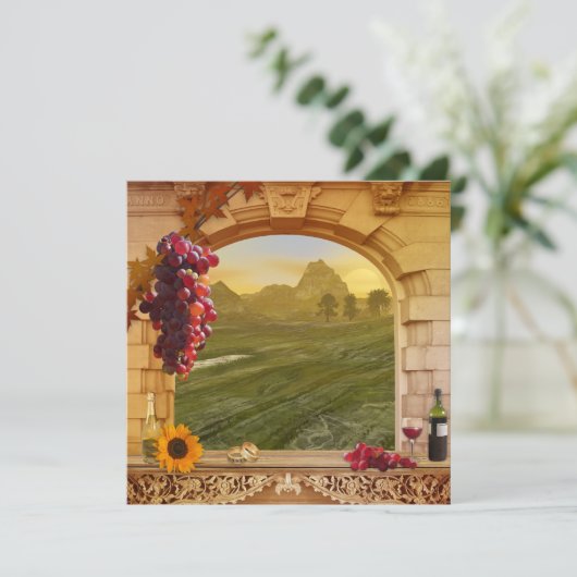 Hochzeit im Herbst Einladung (Stehend Vorderseite)