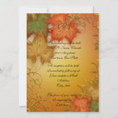 Hochzeit im Herbst Einladung (Rückseite)