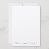 Hochzeit im Herbst Einladung (Rückseite)