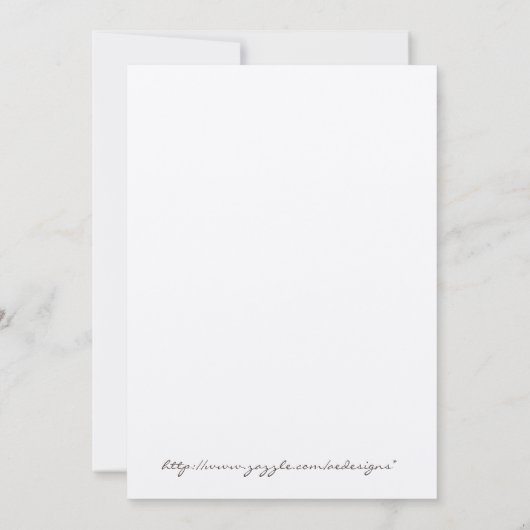 Hochzeit im Herbst Einladung (Rückseite)