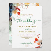 Hochzeit im Herbst Einladung (Vorne/Hinten)