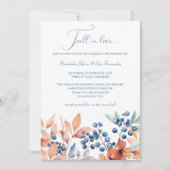 Hochzeit im Herbst Einladung (Vorderseite)