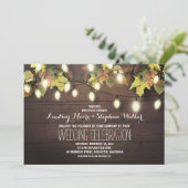 Hochzeit im Herbst Einladung (Stehend Vorderseite)