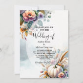 Hochzeit im Herbst Einladung (Vorderseite)