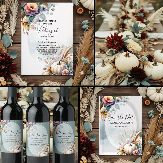 Hochzeit im Herbst Einladung