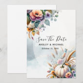 Hochzeit im Herbst Einladung (Vorne/Hinten)