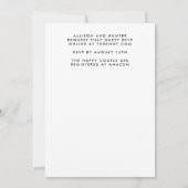 Hochzeit im Herbst Einladung (Rückseite)