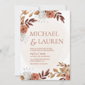 Hochzeit im Herbst Einladung (Vorderseite)